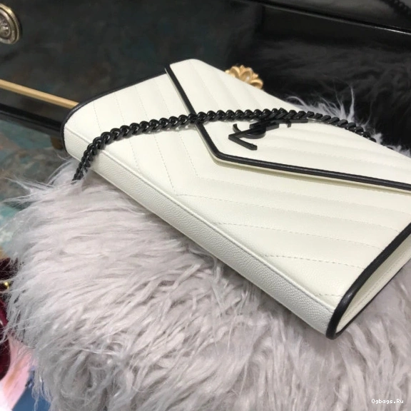 CHAIN MATELASSÉ CASSANDRE YSL WALLET 0815